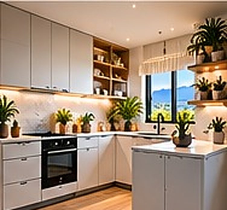 Kitchen design concept: small-space solution